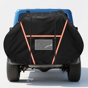 Bike Cover for Transport 2 Bikes,600D Heavy Duty Bike Covers for 2 Bikes on Rear Bike Rack, Waterproof Bike Rack Cover Outdoor Storage