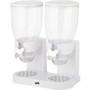 Zevro /GAT201C Indispensable Dry Food Dispenser, Dual Control, White/Chrome