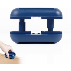 Edge Banding Trimmer with [Tungsten Carbide Blades] & ABS Body, Pneumatic Edge Banding Cutter for Laminate, Melamine, Wood, PVC, Veneer - Double Edge Operation (Blue)