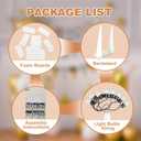 3FT Marquee Light Up Letters - Large Love, Marry Me, Baby & Name Letters for Anniversary Wedding Party Decoration - Pre-cut Foam Board Mosaic Balloon Kits