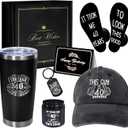 AYGE 40th Birthday Gifts for Men, Coworker, Teachers, Boss, Friends, Dad, Include 20 oz Insulated Tumbler, Gift Box for Men Turning 40 year old