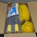 Gutter Cleaning Tools from The Ground, 10 FT Gutter Cleaning Brush with Telescopic Pole, Long Reach Gutter Guard Roofing Tool for Removing Leaves and Debris