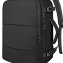 Taygeer Travel Laptop Backpack for Men Women, Airplane Approved Travel Backpack Suitcase with Usb Charging Port, Lightweight College 35l Luggage Bag 15.6inch Laptop Mochila Gifts for Business,Black