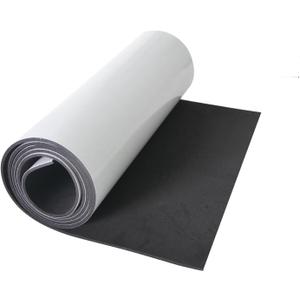 Sponge Neoprene Foam Sheet 12x81 Inch, 1/8 Thick, Adhesive Backing, Soundproofing & Weather Stripping for DIY Gaskets and Crafts (Black)