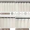 OWENIE Cream Pinch Pleated Sheer Curtains 84 Inches Long 2 Panels Set for Bedroom Living Room, Soft Airy Light Filtering Sheer Privacy Curtains Drapes, Cream, 2Pcs, Each 40x84 Inch