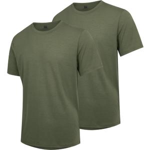 Mens T-Shirts Multi Pack Crewneck Cotton Tee Short Sleeve Classic Pullover Basic Summer Tops (White, XXL)