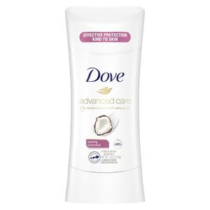 4 Pcs Dove Advanced Care Antiperspirant Deodorant, Caring Coconut, 2.6 oz