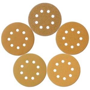 5-Inch 8-Hole Hook and Loop Sanding Discs, Orbital Sander Sandpaper Discs, 100 Pieces Round Sandpaper Set Include 60 80 120 150 and 220 Grits