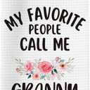 Granny Gifts Kitchen Towels, Grannie Mothers Day Hand Towels, My Favorite Call Me Granny Dish Towel Dishcloths Towel for Kitchen, Grandma Gift Kitchens Bathroom Decor, 16x24in