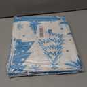 Lanpn White and Blue 16x16 Christmas Pillow Covers Set of 4, Decorative 16 Inch Winter Snowflake Throw Pillow Case Xmas Cushion Cover for Indoor Home Sofa Light Blue