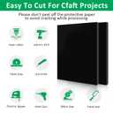 2 Pack 24x36 Inches 1/4" (6mm) Black Premium Acrylic Sheet (Plexiglass) - Scratch-Resistant for Handcrafts, Sign Making, Painting, Photo Frames, Wedding Invitations & DIY Projects