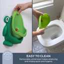 Dreambaby Pee-Pod Toilet Training Urinal - Frog Potty with Removable Bowl & Spinning Target - Portable Toddler Urinal for Boys