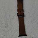 Leather Bands Compatible with Apple Watch 46mm 45mm 44mm 42mm(Series 1 2 3) Band Men Women, Vintage Genuine Leather Wristband Replacement Band Compatible for Apple Watch iwatch Series 10 9 8 7 6 5 4 SE (Classic Retro Walnut)