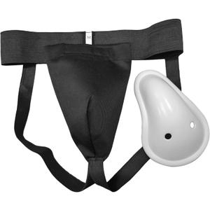 LEONARK Hema Sports Overlays Jock Straps Male Crotch Cup Protector Athletic Supporters For Men with Cup for HEMA (Medium, Black)