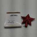 Hanaive 4 Inches Christmas Tree Topper Glitter Star Tree Topper Christmas Tree Decoration Treetop Decorative Star Ornaments for Home Christmas Xmas Party Holiday Decor (Red)