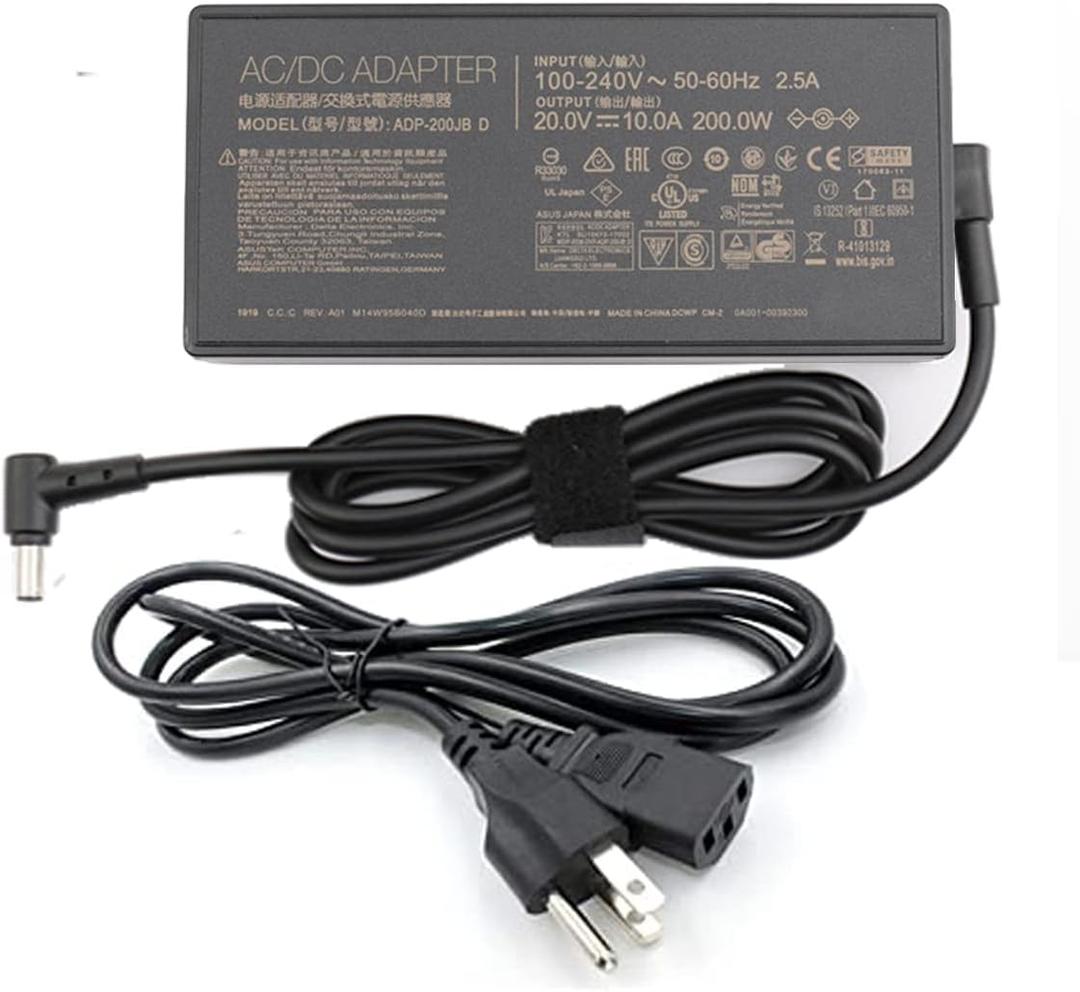 20V 10A 200W AC Adapter Charger ADP-200JB D Compatible with ASUS ROG Zephyrus G15 GA503 GA503QM GA503QS GA503QR Gaming Laptop 6.0 * 3.7