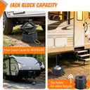 Nilight Trailer Jack Block RV Camper Stabilizer Leveling Blocks 10000lb 2PC
