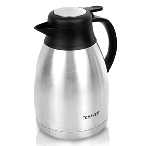 Thermal Coffee Carafe, 2L/68 Oz Stainless Steel Vacuum Insulated Thermoses, DoubleWall Design, 24Hour Hot & Cold, LeakProof, Portable for Travel,Camping,Office