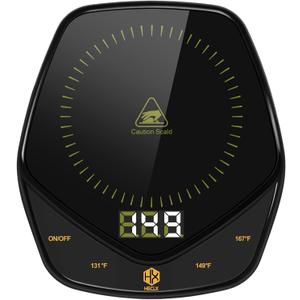 Gifts for Women Men,Mug Warmer,Candle Warmer Plate Portable Coffee Mug Warmer for Desk with Temperature Display, Coffee Cup Warmer for Jar Candles,Tea, Beverage & Coffee Gifts (No Mug)