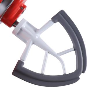 MEET JUICE Flex Edge Beater Work for KitchenAid Mixer Attachments, Compatible with 4.5-5 Quart Tilt-Head Stand Mixers, kitchenAid Paddle with Scraper, Flexible Silicone Edges