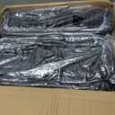 AIYAKA 3-Tier Rolling Utility Storage Cart, Multifunction Trolley Service Cart, with Mesh Basket Handles and Wheels, for Bathroom, Kitchen, Office, Black