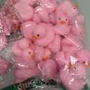 Sosation 36 Packs Mini Rubber Ducks with Sunglasses Sets 2.2 Inch Bath Squeaky Rubber Duckies Cute Float Bathtub Toys for Birthday Party Favors Class Carnival Prizes Car Decor(Pink)