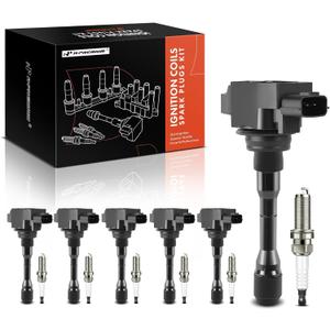 A-Premium Set of 12 Ignition Coil Pack and Iridium Spark Plugs Compatible with Infiniti Q50 2016-2023 3.0L, Q60 2017-2022 3.0L & Nissan Z 2023 3.0L