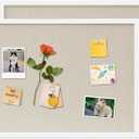 Cork Board with Linen White 2Pack,Bulletin Board 23"x17" Hanging Corkboards for Office Home School Message Board or Vision Board Decoration.