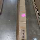 SmartStandard 24 x 84 inch White Sliding MDF Barn Door with 5FT Brushed Nickel Sliding Door Hardware Kit & Handle, Pre-Drilled Ready to Assemble, Waterproof PVC Coating, H-Frame