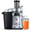 Juicer Machines 1300W Juicer Vegetable and Fruit, Power Juicers Extractor with 3" Feed Chute, Centrifugal Juicer with High Juice Yield, Easy to Clean&BPA-Free, Dishwasher Safe-Silver (XL)