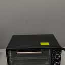 Elite Gourmet ETO490 9L/4 Slice Countertop Toaster Oven with 30-Minute Timer, Adjustable Temperature Control, Includes Baking Pan and Wire Rack, Bake, Broil, Toast, Black