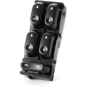 Power Window Switch Control for 2002 2003 Ford F150 Front Left Driver Side, Master Window Switch Button Replacement # 2L3Z14529BAA 901-333