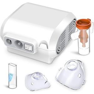 ebulizer Machine for Adults and Kids, Portable Nebulizer for Breathing Problems, Ultrasonic Nebulizers Personal Steam Inhaler with 1 Set Accessory for Home and Travel Use