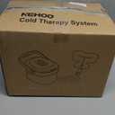 Cold Therapy System, Programable Timer, Wireless Remote, Double Walled Bucket, Post-Surgery Pain Reliever, Ice Therapy Machine for Knee After Surgery (Gray)