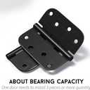 6 Pack goldenwarm 4 inch Oil Rubbed Bronze Door Hinges Exterior Door Hinges - Residential Hinges for Interior and Exterior Doors, 5/8" Radius Corners, Iron