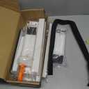 Window AC Support Bracket, No-Drill No-Tool Air Conditioner Support Bracket Adjustable Wall Mount, Heavy Duty Steel Holds Up to 300lbs, Fits Single Or Double Hung Windows, White