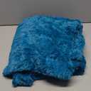 YUSOKI Luxury Double Sided Faux Fur Throw Blanket(Without Pillows),Turquoise Soft Fuzzy Fluffy Cozy Blanket Aqua Plush Blanket for Couch Bed Sofa Women Teen Girls Gift(Teal,50" x 63")