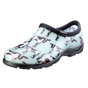Sloggers Women's Waterproof Rain and Garden Shoe with Comfort Insole, Cow-abella Mint, Size 8