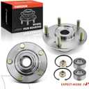 A-Premium 2 x Front Wheel Bearing and Wheel Hub Kit Compatible with Honda Accord 2003-2007, Civic 2006-2015, Element 2007-2010, Acura ILX 2013-2018, TL 2004-2008, TSX 2004-2008, Non-ABS