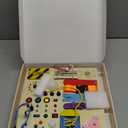 23 in 1 Busy Board Montessori Toys for 1-3 Year Old Wooden Learning Educational Toy for Toddlers with 15 Switches, 26 LED Lights, Music boxes, Locks, Zippers Toddler Sensory Toys for Soothing A Baby