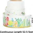 2 x Youngever 52.5 ft Straight Border Trim, Bulletin Board Borders, Cactus Design