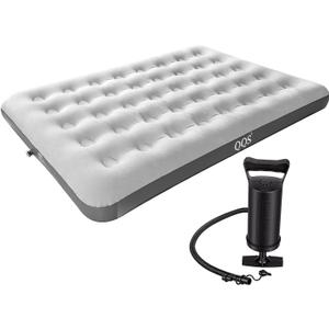 Air Mattress Full with Hand Pump, 8.6'' Ultra-Light Inflatable Bed, 220lb Support Waterproof Sleeping Pad for Tent Camping, Hiking & Home