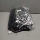 MEGO Fluffy Faux Rabbit Fur Body Pillow Cover, Soft Plush Fuzzy Wide Striped 20x54 Body Pillowcase with Zipper, Home Decorative Shaggy Furry Ribbed Long Pillow Cover for Bed Couch Sofa Bedroom, Black