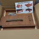 Step Stool, Bed Steps for High Beds for Adults with Non-Slip Rubber Stepping Surface and Handles, 450 LBS Capacity for Bedroom Kitchen Bathroom, or Bedside, Senior Support (Brown)