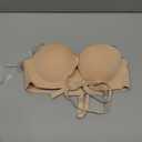 YBCG Push up Strapless Padded Convertible Add a Cup Underwire Supportive Bra with Clear Straps for Women's Wedding (32B, Nude)