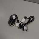 Enhon Accessory Cord with 1 LED Light Bulb, 6ft Blow Mold Light Cord with C7 Bulbs, Black Cord with On/Off Plug, Christmas Village Light for Holiday Indoor House Decoration Craft Projects (2 Pack)