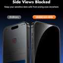 UNBREAKcable 4PCS Screen Protector for iPhone 16 Pro - 2 Privacy Tempered Glass+2 Clear Glass Double Shatterproof [Installation Frame] [9H Hardness] [Case Friendly] Anti-Scratch for iPhone 6.3 inch