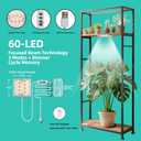 Stick-On Under Cabinet Grow Lights with Timer, High PPFD Sun-Like Full Spectrum LED Puck Light for Indoor Plants, Succulents, Mini Spotlight for Shelves, Terrarium & Display Case (3500K Warm White)