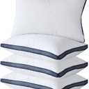 Meoflaw Pillows for Sleeping (4-Pack), Luxury Hotel Pillows Queen Size Set of 4,Bed Pillows for Side and Back Sleeper (Queen)