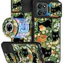 Buleens for Moto G 5G 2024 Case 6.6 Inch - with Ring Stand & Camera Cover Aesthetic Cute Designed Women Girls Pretty Girly Kawaii Strawberry Phone Case for Motorola G 5G 2024 Compatible with Magsafe